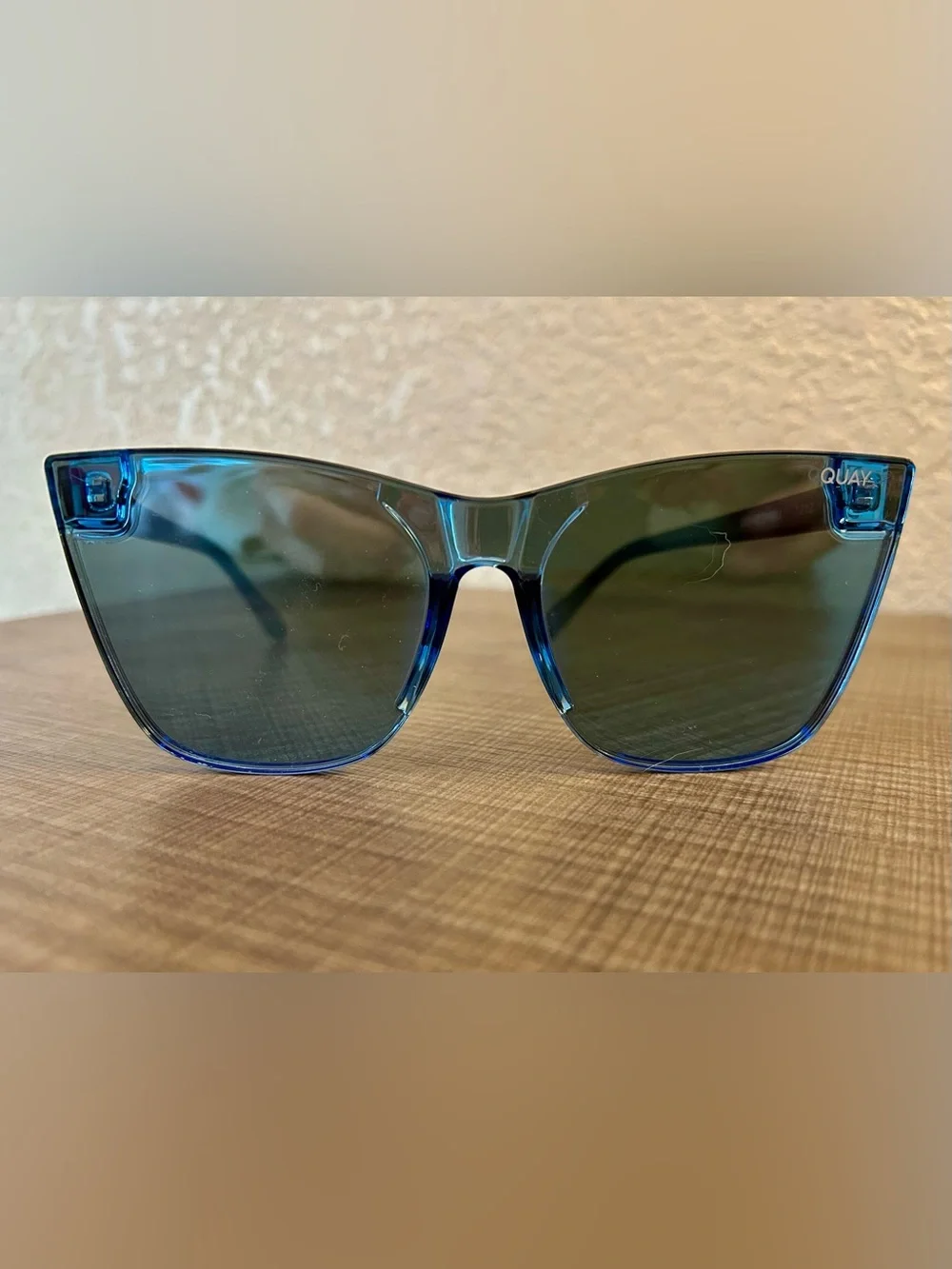 Quay Australia Blue Come Thru Sunglasses